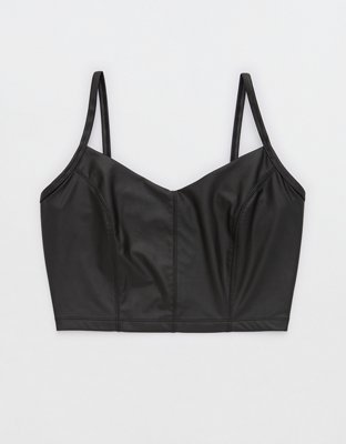 Aerie rib soft bra in black