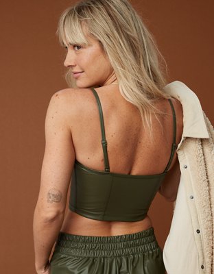 Haut soutien-gorge en similicuir Real Luxe OFFLINE d’Aerie