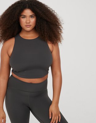 OFFLINE By Aerie Real Me XTRA High Neck Longline Sports Bra