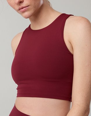 OFFLINE By Aerie Real Me XTRA High Neck Longline Sports Bra
