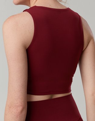 OFFLINE By Aerie Real Me XTRA High Neck Longline Sports Bra