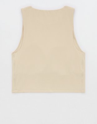 OFFLINE By Aerie Real Me XTRA High Neck Longline Sports Bra