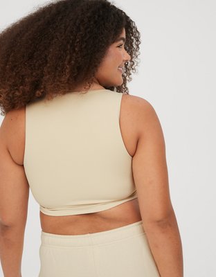 OFFLINE By Aerie Real Me XTRA High Neck Longline Sports Bra