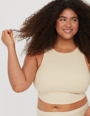 OFFLINE By Aerie Real Me XTRA High Neck Longline Sports Bra