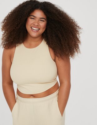 OFFLINE By Aerie Real Me XTRA High Neck Longline Sports Bra