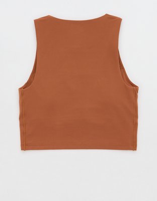 OFFLINE By Aerie Real Me XTRA High Neck Longline Sports Bra