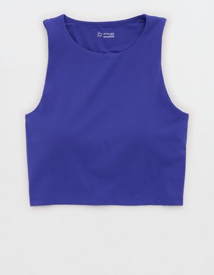 OFFLINE By Aerie Real Me XTRA High Neck Longline Sports Bra