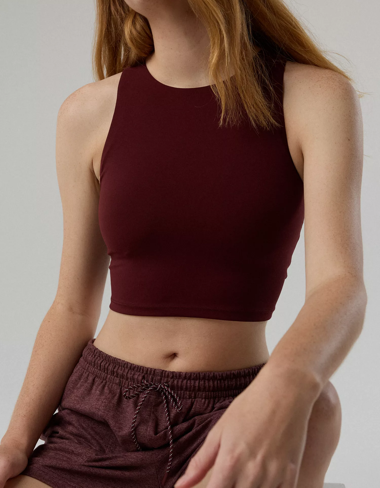 OFFLINE By Aerie Real Me XTRA High Neck Longline Sports Bra