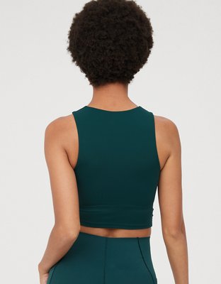 OFFLINE By Aerie Real Me XTRA High Neck Longline Sports Bra