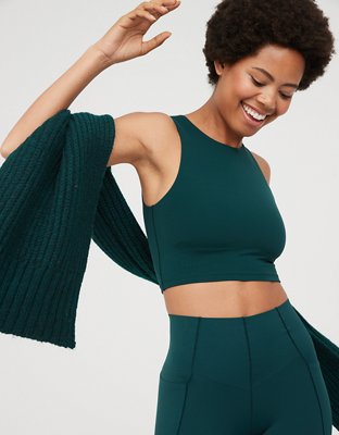 OFFLINE By Aerie Real Me XTRA High Neck Longline Sports Bra