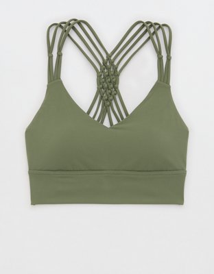 OFFLINE By Aerie Real Me Xtra Macrame Sports Bra