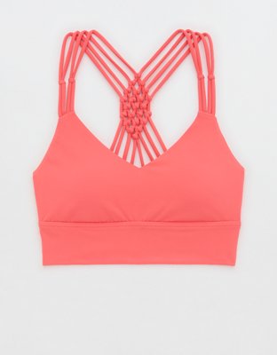 OFFLINE By Aerie Real Me XTRA Macrame Sports Bra