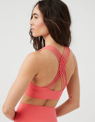 OFFLINE By Aerie Real Me XTRA Macrame Sports Bra