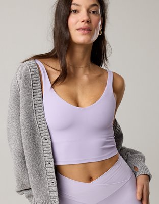 OFFLINE By Aerie Real Me Low Key Longline Sports Bra