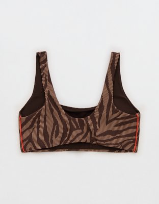 OFFLINE By Aerie Jacquard Stripe Rib Classic Sports Bra