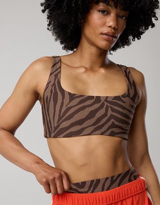 OFFLINE By Aerie Stripe Rib Classic Sports Bra