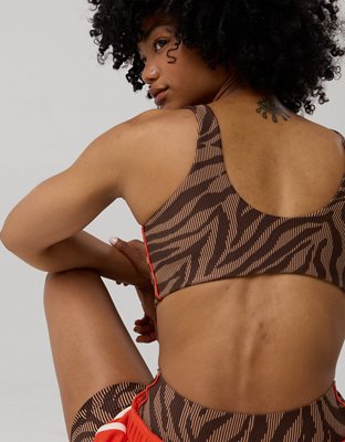 OFFLINE By Aerie Stripe Rib Classic Sports Bra