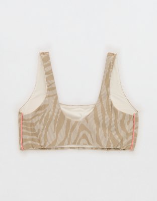 OFFLINE By Aerie Jacquard Stripe Rib Classic Sports Bra