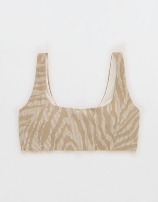 OFFLINE By Aerie Jacquard Stripe Rib Classic Sports Bra