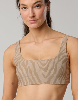 OFFLINE By Aerie Stripe Rib Classic Sports Bra from American Eagle - $26.21