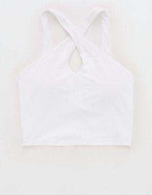 OFFLINE By Aerie Real Me XTRA Criss Cross High Neck Sports Bra