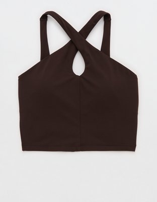 OFFLINE By Aerie Real Me XTRA Criss Cross High Neck Sports Bra