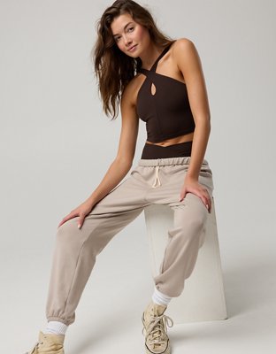 OFFLINE By Aerie Real Me XTRA Criss Cross High Neck Sports Bra