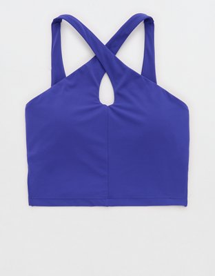 OFFLINE By Aerie Real Me XTRA Criss Cross High Neck Sports Bra