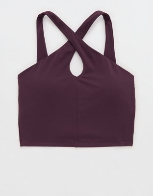 OFFLINE By Aerie Real Me XTRA Criss Cross High Neck Sports Bra