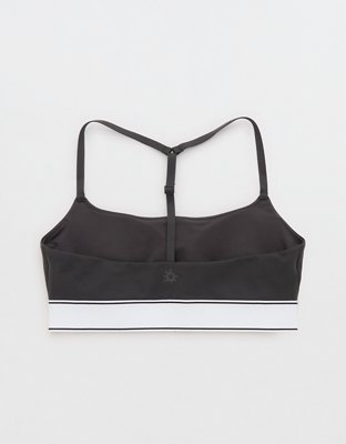 OFFLINE By Aerie The Hugger Logo Elastic Sports Bra