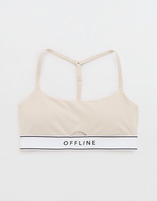 OFFLINE By Aerie The Hugger Logo Elastic Sports Bra