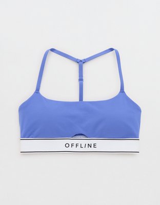 OFFLINE By Aerie The Hugger Logo Elastic Sports Bra