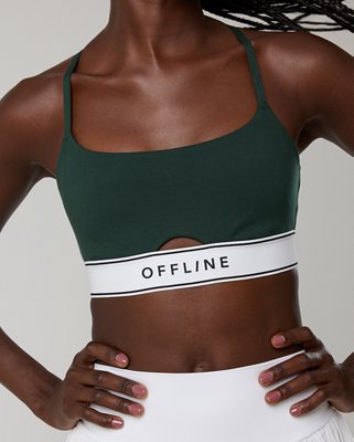 OFFLINE By Aerie The Hugger Bra Deportivo Elástico con Logotipo