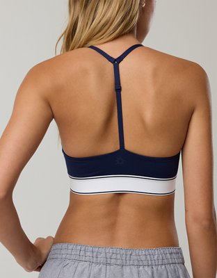 OFFLINE By Aerie The Hugger Logo Elastic Sports Bra