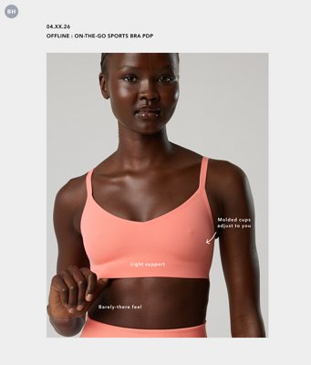 OFFLINE By Aerie Real Me XTRA On-The-Go Double V Sports Bra