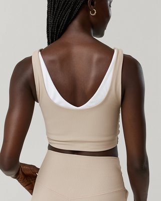 OFFLINE By Aerie Real Me XTRA Rib Switch Up High Neck Sports Bra