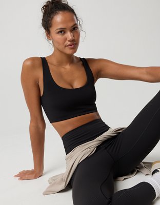 OFFLINE By Aerie Real Me XTRA Rib Switch Up High Neck Sports Bra