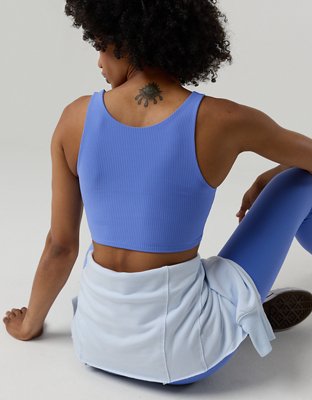 OFFLINE By Aerie Real Me XTRA Rib Switch Up High Neck Sports Bra