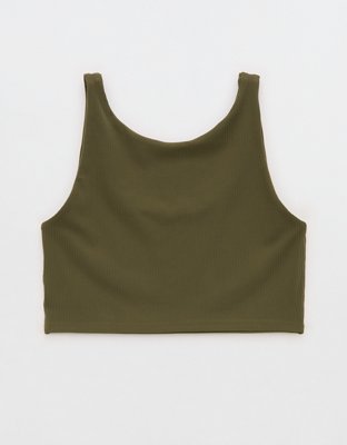 OFFLINE By Aerie Real Me XTRA Rib Switch Up High Neck Sports Bra
