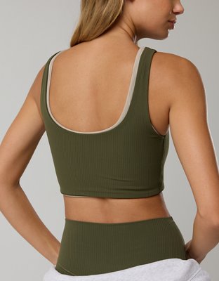 OFFLINE By Aerie Real Me XTRA Rib Switch Up High Neck Sports Bra