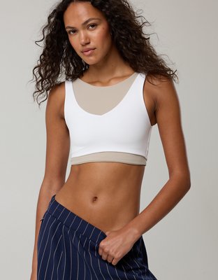 OFFLINE By Aerie Real Me XTRA Rib Switch Up V-Neck Sports Bra