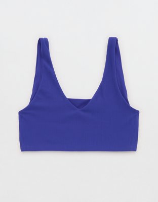 OFFLINE By Aerie Real Me XTRA Rib Switch Up V-Neck Sports Bra