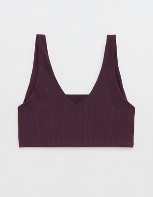OFFLINE By Aerie Real Me XTRA Rib Switch Up V-Neck Sports Bra