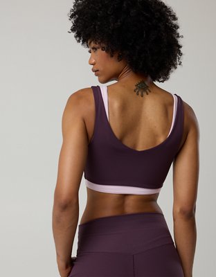 OFFLINE By Aerie Real Me XTRA Rib Switch Up V-Neck Sports Bra