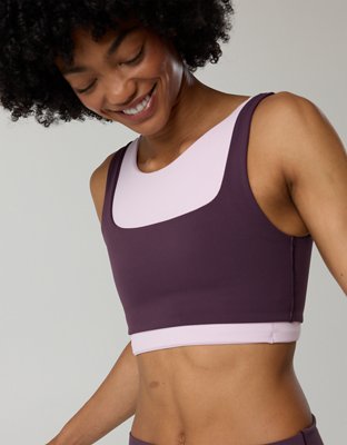 OFFLINE By Aerie Real Me XTRA Rib Switch Up V-Neck Sports Bra