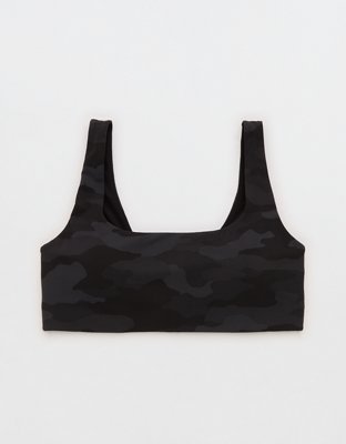 OFFLINE By Aerie Real Me XTRA Classic Sports Bra Women's Black Charcoal XL
