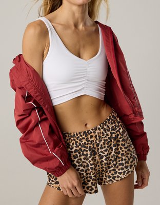 OFFLINE By Aerie Real Me Low Key Ruched Longline Sports Bra