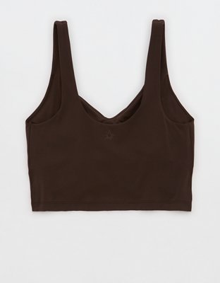 OFFLINE By Aerie Real Me Low Key Ruched Longline Sports Bra