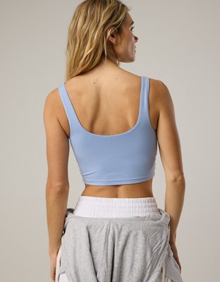 OFFLINE By Aerie Real Me Low Key Ruched Longline Sports Bra