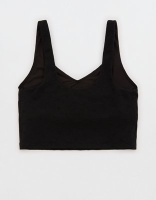 OFFLINE By Aerie Lace Low Key Longline Sports Bra